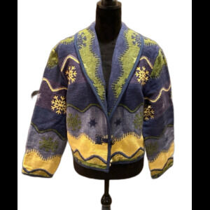 Vintage ‘90 Flashback Jacket Sz Large Boho Women’s  Cropped Tapestry Southwest
